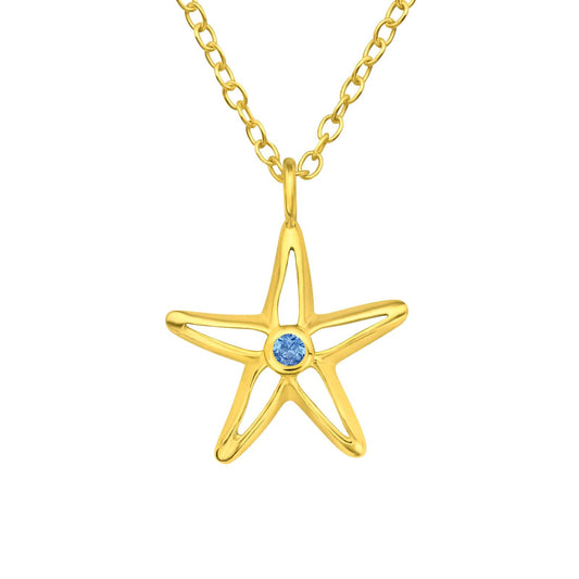 Gold Starfish Necklace