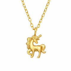 Gold Unicorn Necklace