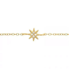 Gold Cubic Zirconia Sparkling Bracelet