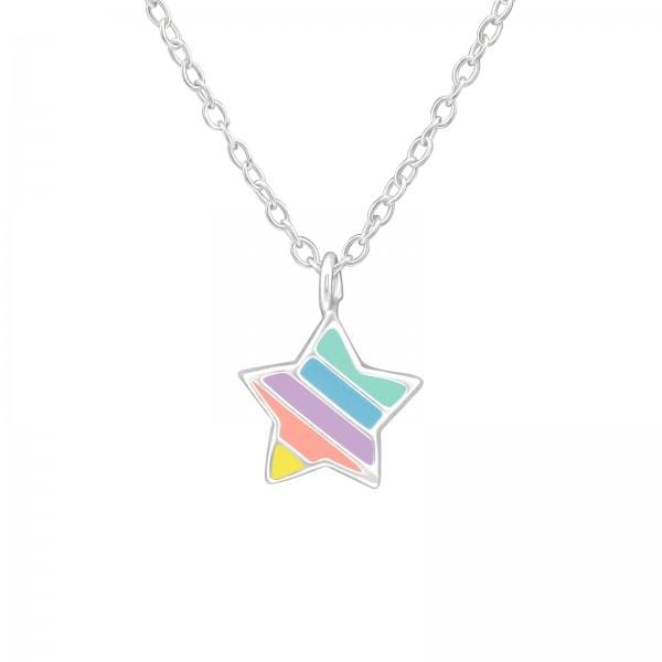 Kids Silver Star Necklace