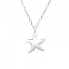 Silver Starfish Necklace