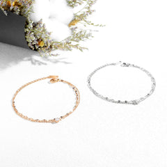 Stainless Steel Gold and Rose Gold Anklet