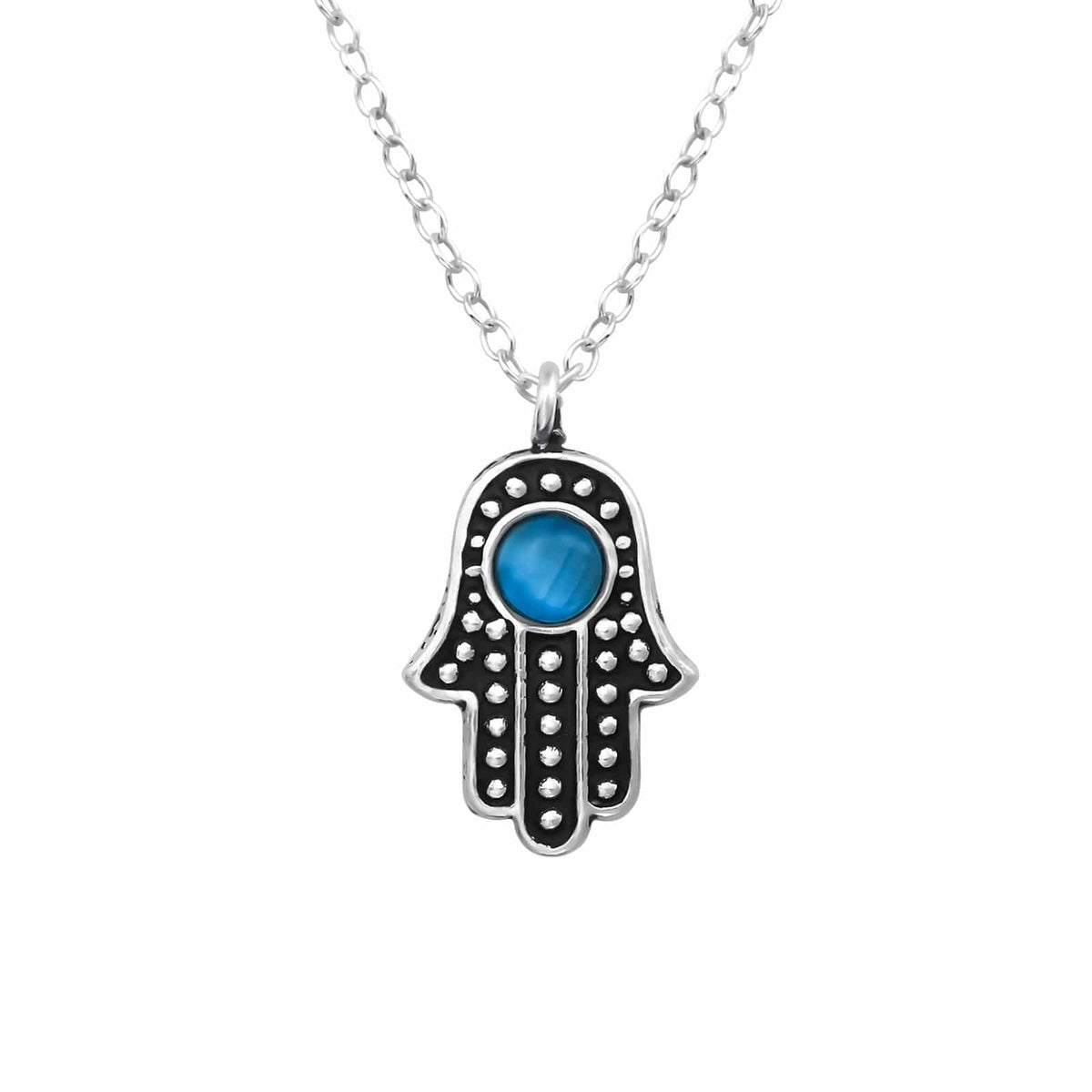 Hamsa Pendant Sterling Silver