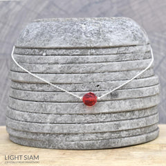 Light Siam Silver Choker