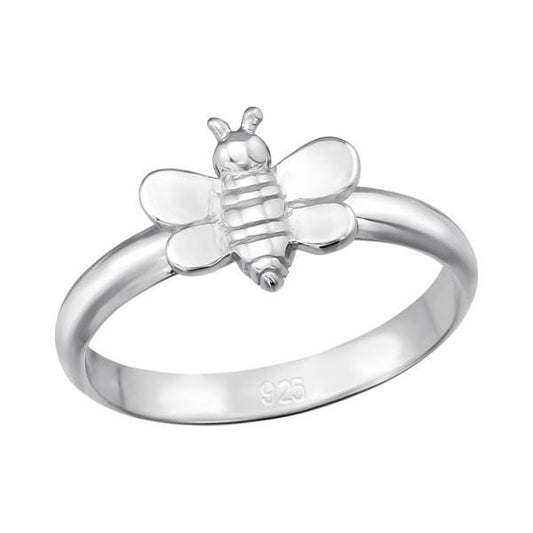 Kids Silver Bee Ring