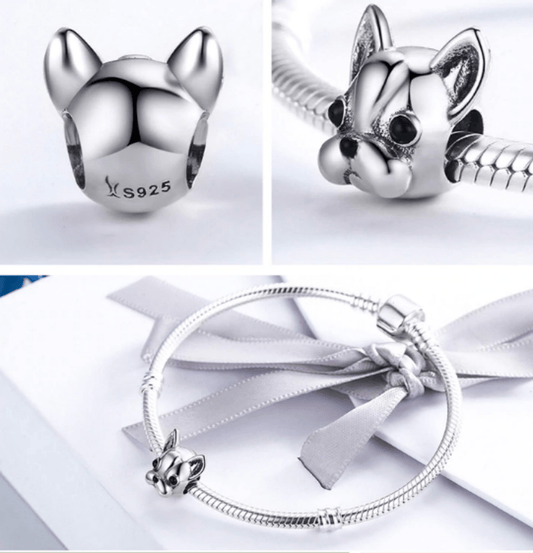 Sterling Silver French Bulldog Charm