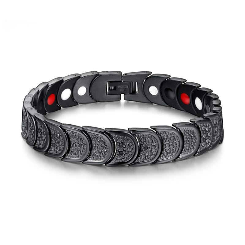 Mens Magnetic Bracelet Black