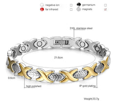 Leaf Gold  Best Magnetic Health Bracelet for Women