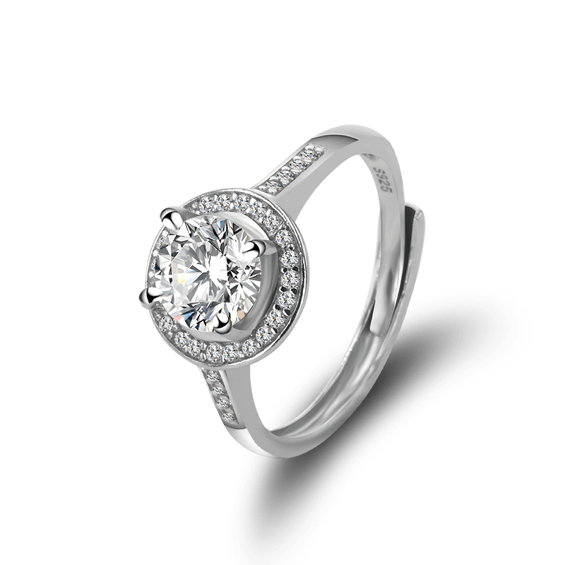 Moissanite  Wedding  Ring