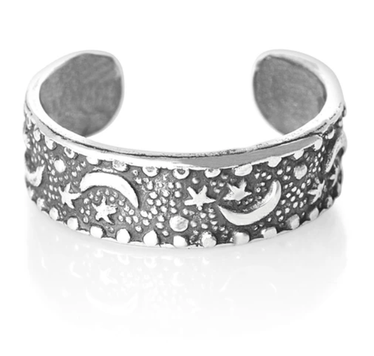 Moon & Stars Toe Ring