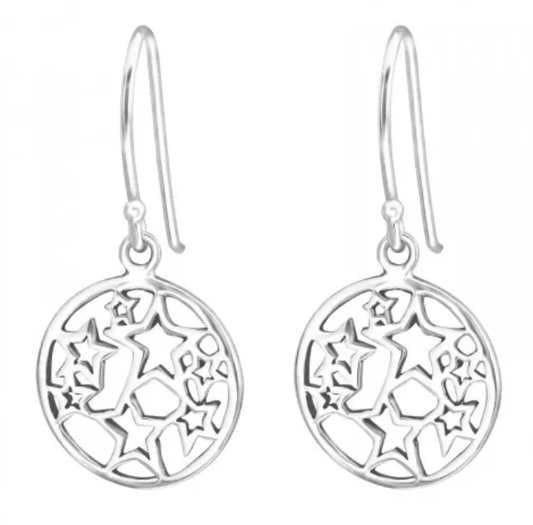 Silver Star Earrings