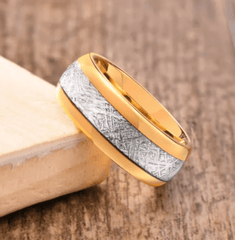 Gold Tungsten Wedding Ring