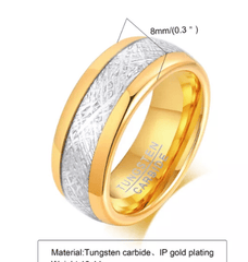 Gold Tungsten Wedding Ring