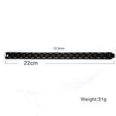 Stainless Steel  Mens  Black Magnetic Bracelet