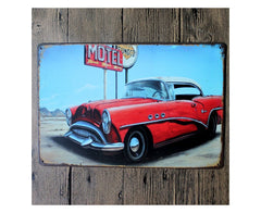 Motel Tin sign Poster