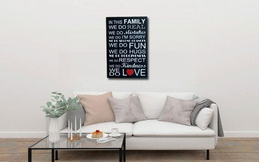 Family Love Quote Metal Tin Sign Poster