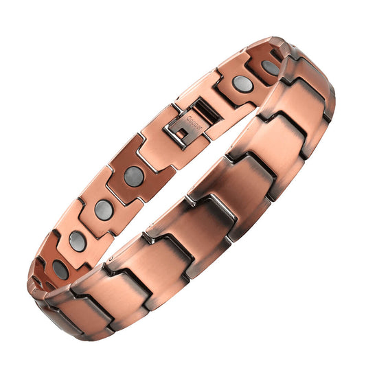 Mens  Copper  Magnetic Link Bracelet