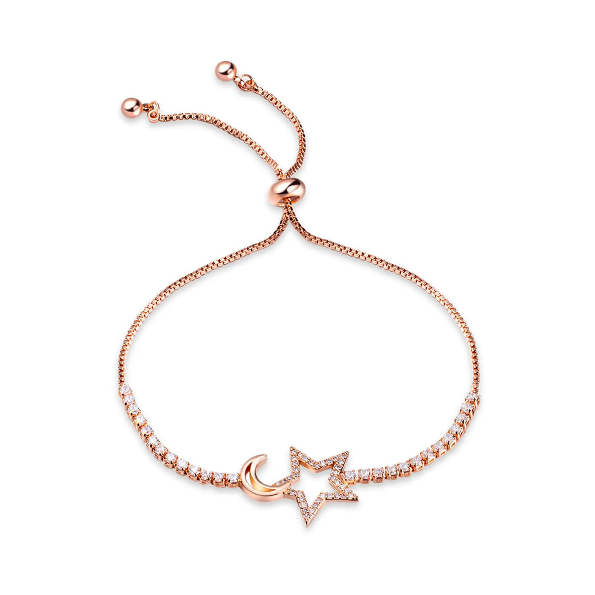 Star & Moon Copper Bracelet