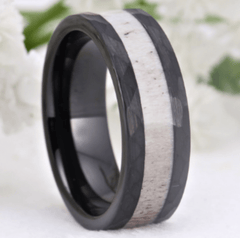 Tungsten Black Wedding Ring for Men