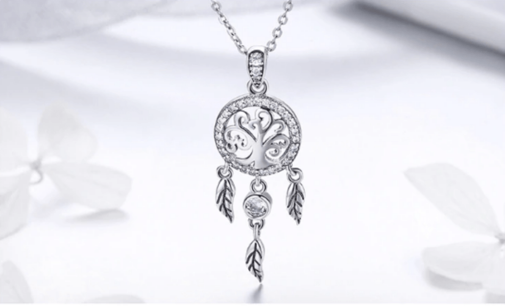 Silver Dream Catcher Jewelry Set