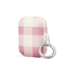 Pink Check Case for AirPods