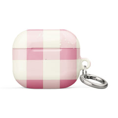 Pink Check Case for AirPods