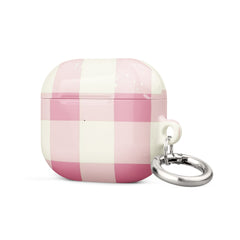 Pink Check Case for AirPods