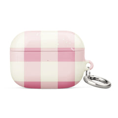 Pink Check Case for AirPods