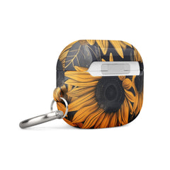 Sunflower Black Case for AirPods