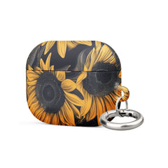 Sunflower Black Case for AirPods