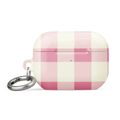 Pink Check Case for AirPods