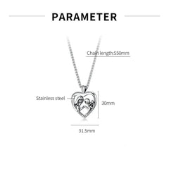 Steel Forever Love Necklace