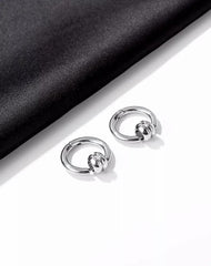 Stainless Steel Hoop Earrings For Men