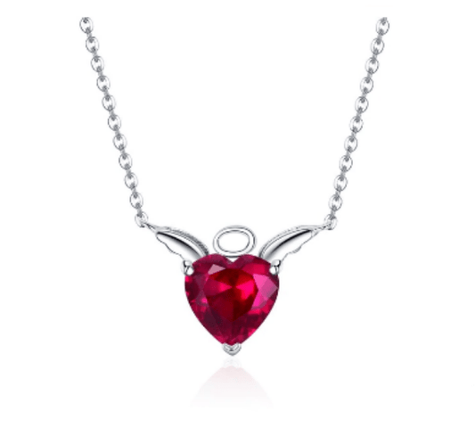 Devil Heart  Pendant Necklace