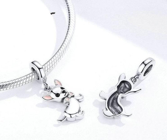 Sterling Silver Chihuahua Dog Charm