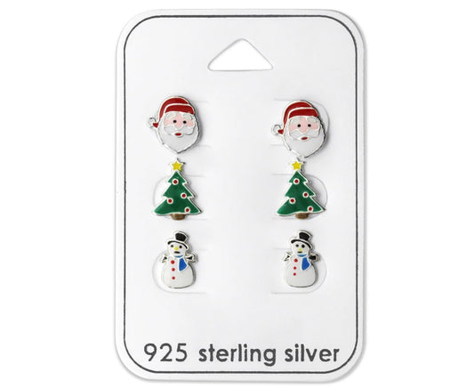 Kids Silver Christmas Jewellery Set