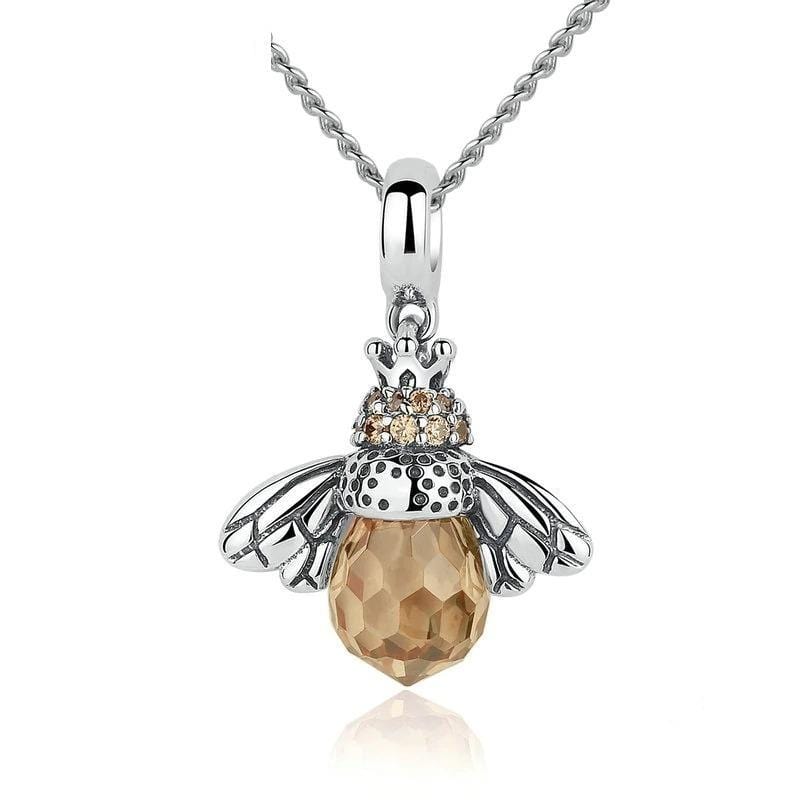 Silver Bee Necklace