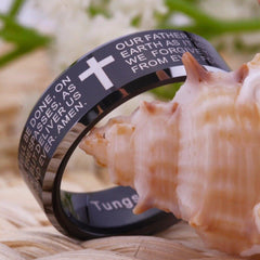 Tungsten Religious Ring