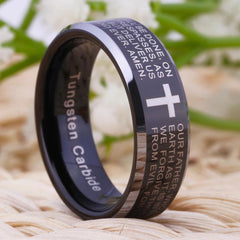 Tungsten Religious Ring