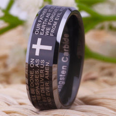 Tungsten Religious Ring