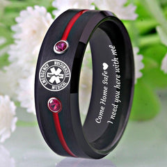 Paramedic wedding band Ring