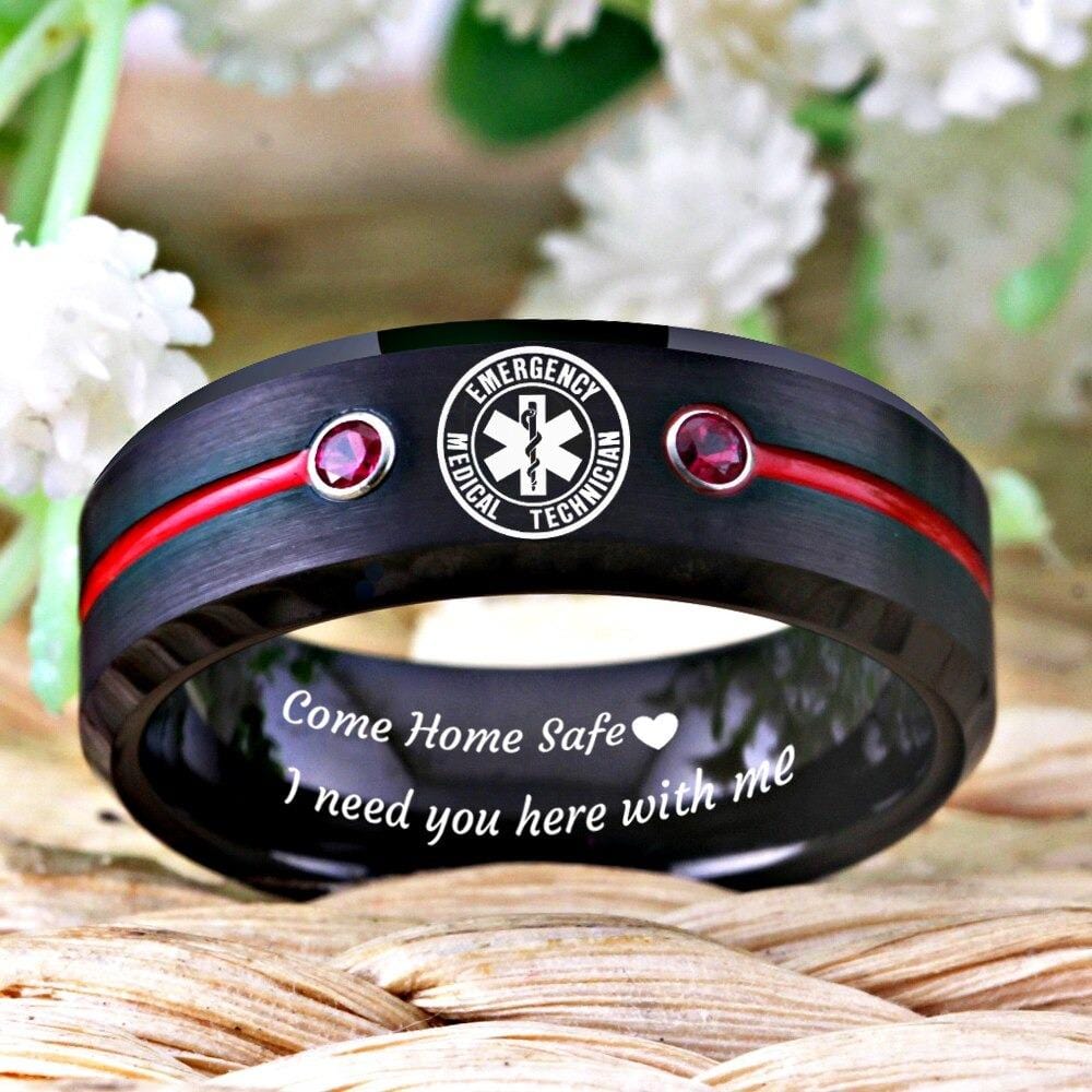 Paramedic wedding band Ring