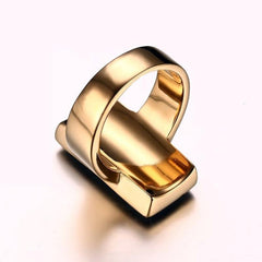 Mens Rectangle Cut Statement Ring