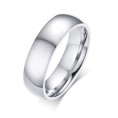 Mens Silver Wedding Band