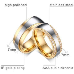 Mens Gold And Silver Wedding Band Ring