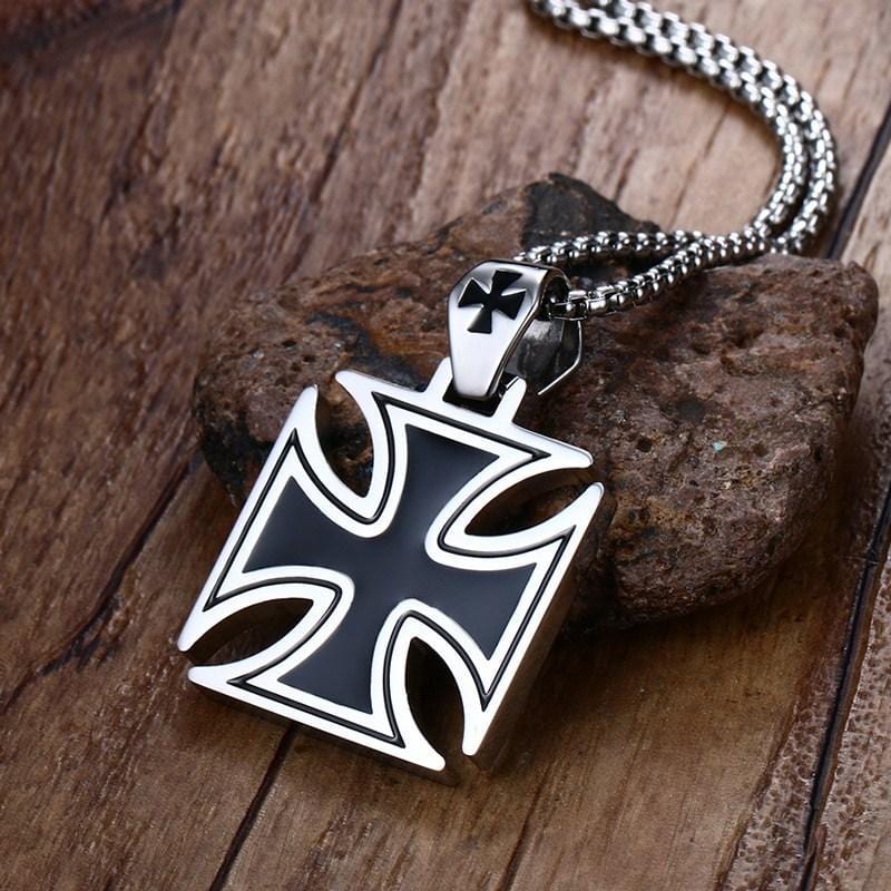 Stainless Steel Vintage  Cross Necklace For Mens 