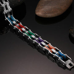 Stainless Steel Rainbow Bangle  Bracelet