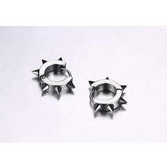 Steel  Hoop Huggies  Earrings for Men & Women