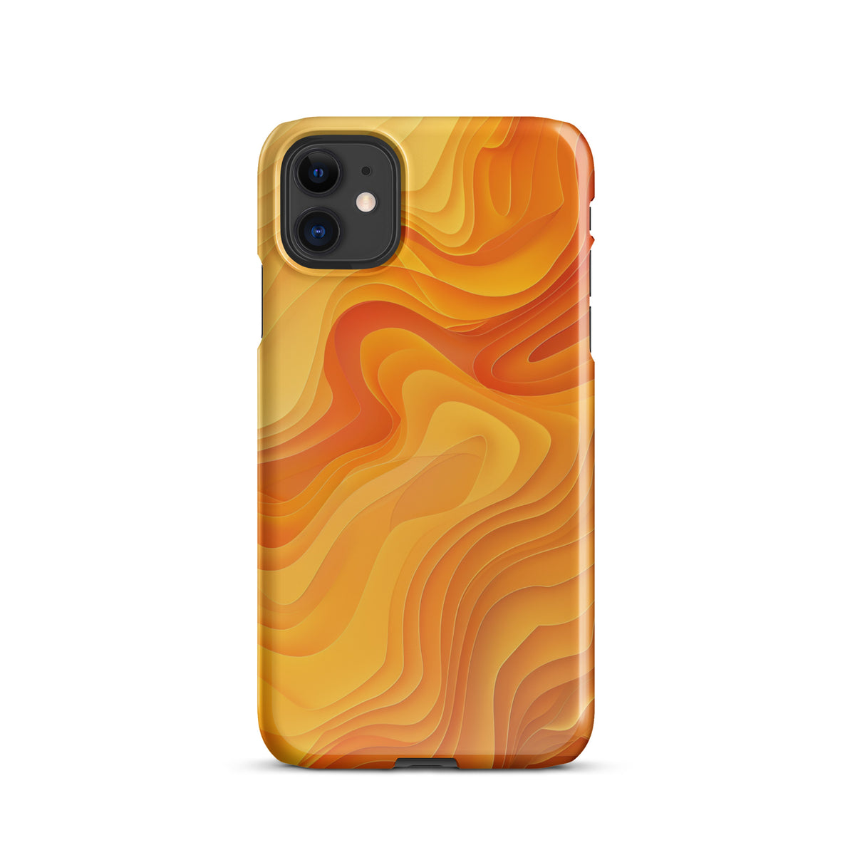 Abstract Yellow Snap Phone  case for iPhone