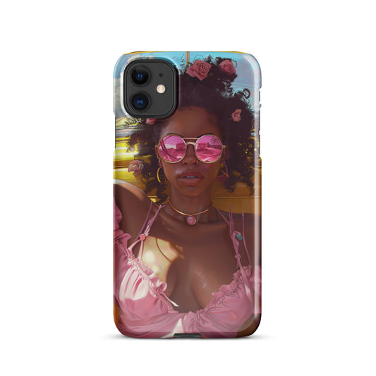 Black Girl Fashionista Snap case for iPhone